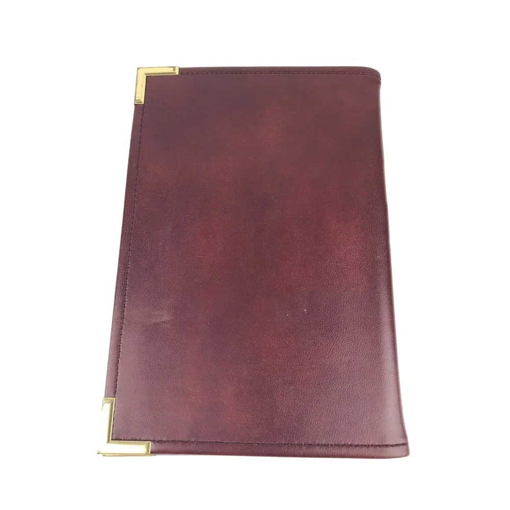 Anheuser-Busch Budweiser Eagle Logo Leather Portfolio Case Folio Hazel USA‎